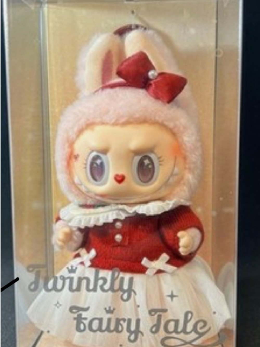 Pop Mart Pop Land Exclusive Twinkly Fairy Tale Mokoko Bunny Doll - Pink & Red